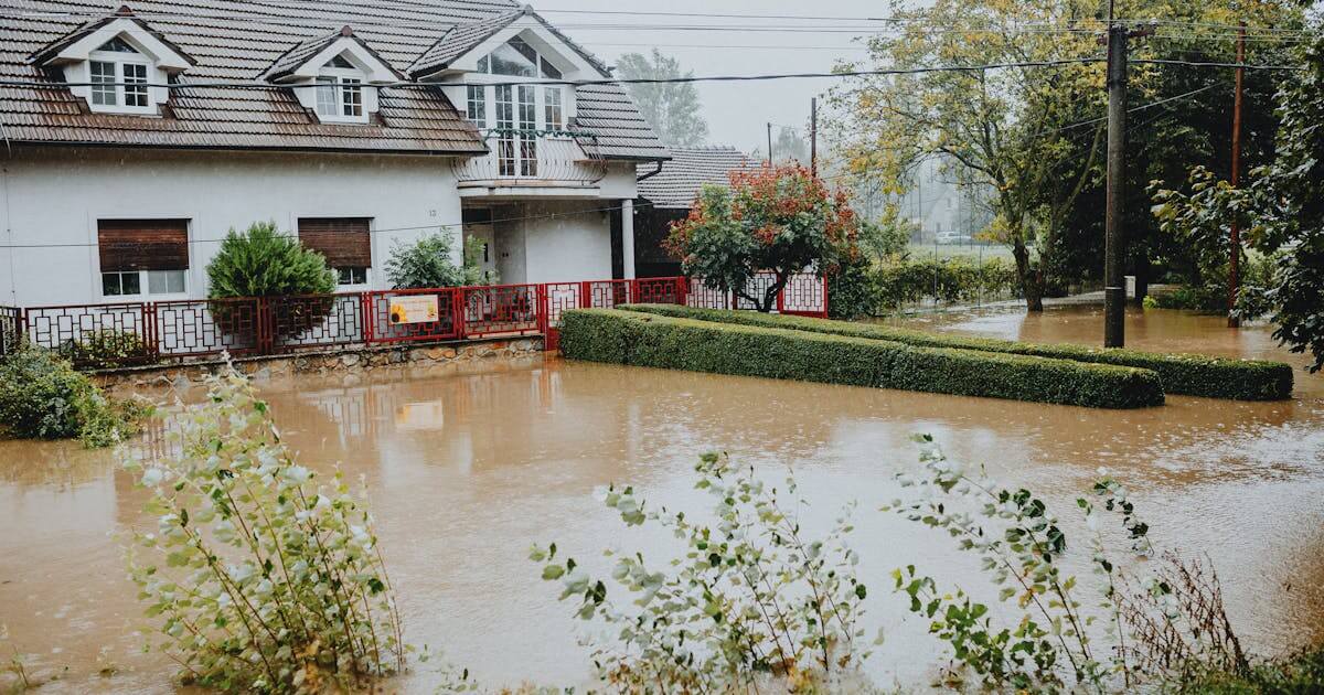 a flooded home